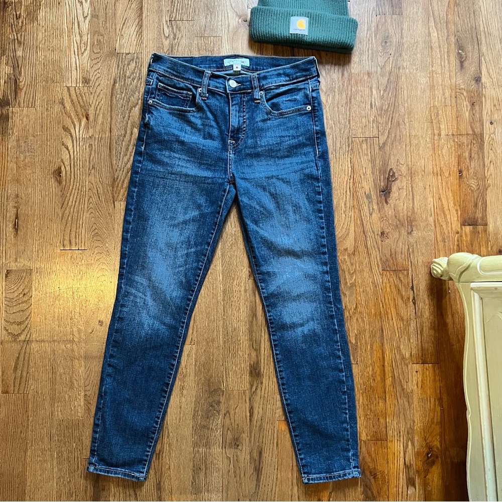 Lucky Brand Dark Blue Skinny Jeans Ava 25.5 Inch Inseam